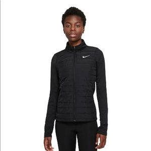 Nike black Therma fit running jacket synthetic fill womens large L